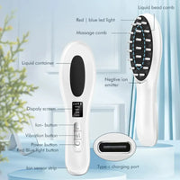 Thumbnail for 6in1 LED Laser Comb Massager for Hair Growth