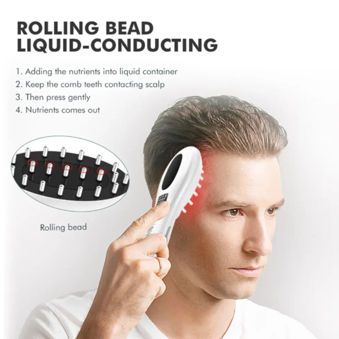 6in1 LED Laser Comb Massager for Hair Growth