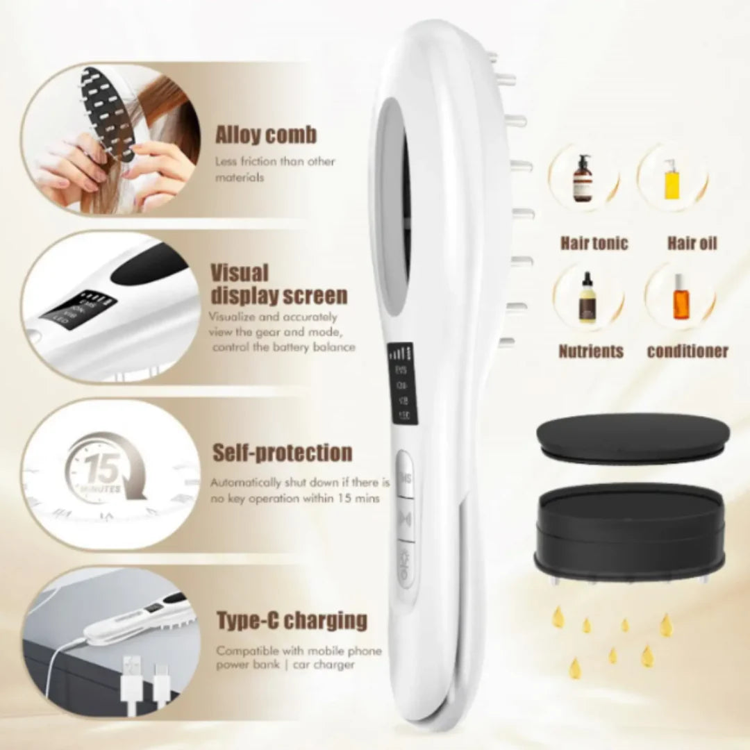 6in1 LED Laser Comb Massager for Hair Growth