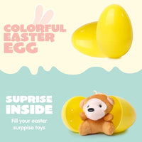 Thumbnail for 12/24/36 Pcs Prefilled Easter Eggs, Filled with Plush Animal Toys