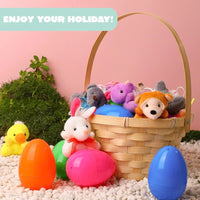 Thumbnail for 12/24/36 Pcs Prefilled Easter Eggs, Filled with Plush Animal Toys