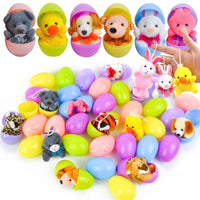 Thumbnail for 12/24/36 Pcs Prefilled Easter Eggs, Filled with Plush Animal Toys